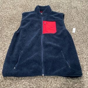 Old Navy NWT Sherpa vest men’s large